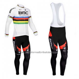 2013 Fahrradbekleidung UCI Weltmeister BMC Trikot Langarm und Tragerhose