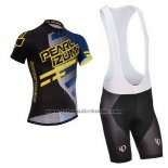 2014 Fahrradbekleidung Pearl Izumi Shwarz und Gelb Trikot Kurzarm und Tragerhose