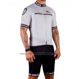 2016 Fahrradbekleidung Rock Racing Silber Trikot Kurzarm und Tragerhose