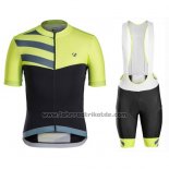 2016 Fahrradbekleidung Trek Bontrager Grun und Shwarz Trikot Kurzarm und Tragerhose