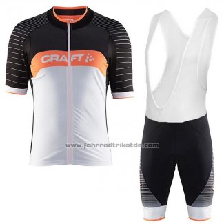 2017 Fahrradbekleidung Craft Grau und Shwarz Trikot Kurzarm und Tragerhose