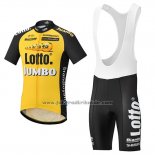 2017 Fahrradbekleidung Lotto NL Jumbo Jumbo Gelb Trikot Kurzarm und Tragerhose