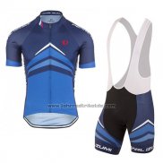 2017 Fahrradbekleidung Pearl Izumi Blau Trikot Kurzarm und Tragerhose