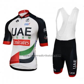 2018 Fahrradbekleidung UCI Weltmeister Leader Uae Wei Trikot Kurzarm und Tragerhose