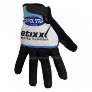 2020 Etixx Quick Step Langfingerhandschuhe Radfahren Shwarz Wei