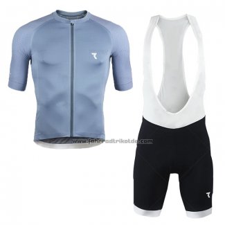 2020 Fahrradbekleidung Ryzon Azurblau Trikot Kurzarm und Tragerhose