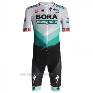 2021 Fahrradbekleidung Bora-hansgrone Wei Verde Shwarz Trikot Kurzarm und Tragerhose