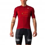 2021 Fahrradbekleidung Giro D'italia Rot Trikot Kurzarm und Tragerhose