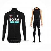 2022 Fahrradbekleidung Bora-Hansgrone Shwarz Trikot Langarm und Tragerhose