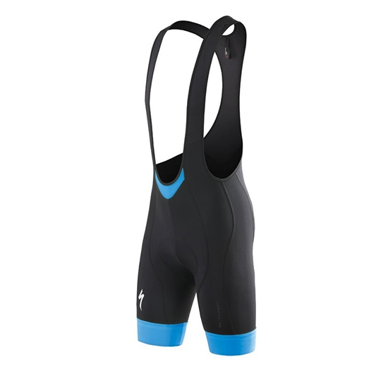 2016 Fahrradbekleidung Specialized Shwarz Wei Blau Trikot Kurzarm und Tragerhose