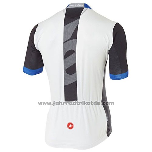 2016 Fahrradbekleidung Castelli Cervelo und Wei und Blau Trikot Kurzarm und Tragerhose