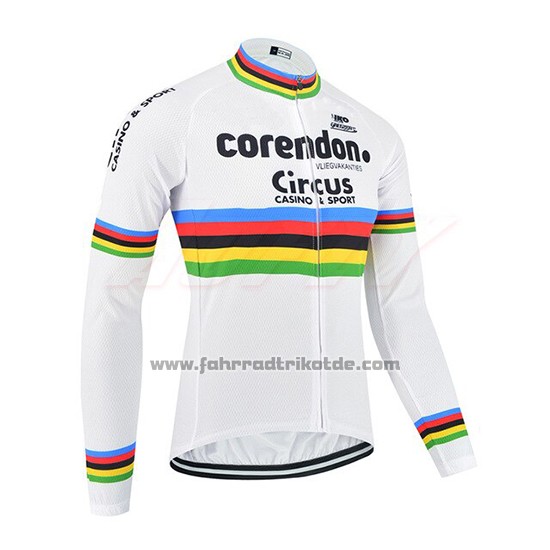 2019 Fahrradbekleidung UCI Weltmeister Corendon Circus Trikot Langarm und Tragerhose